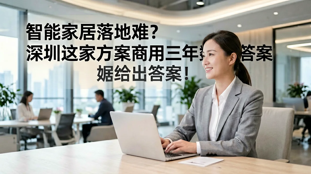 智能家居落地难?深圳这家方案商用三年数据给出答案